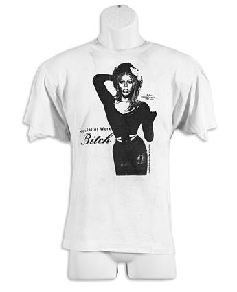 RuPaul (1960- ) You Better Work Bitch. T-Shirt Signed and Inscribed, Ken / Hot Love! / RuPaul.